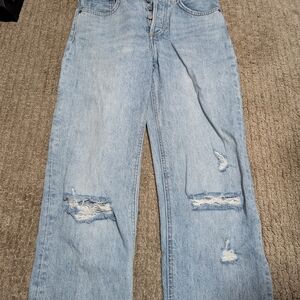 Denim Forum Light Blue Boyfriend Jeans